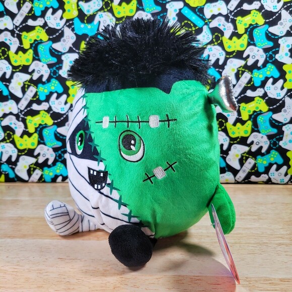 Kellytoy Spooky Mash X Ups 8” Frankenstein X Mummy Halloween UltraSoft Plush New - Picture 6 of 11
